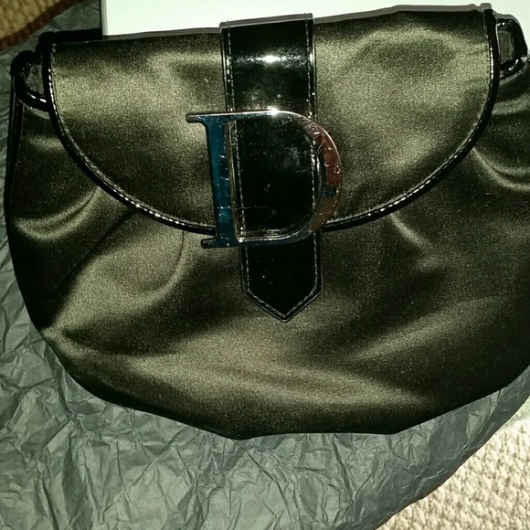 Authentic Christian Dior Satin Silver Clutch Travel Bag - Picture 1 of 4